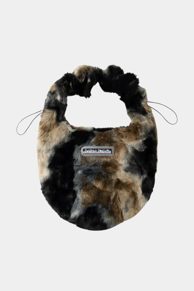 FUR/NYLON REVERSIBLE CAVE BAG