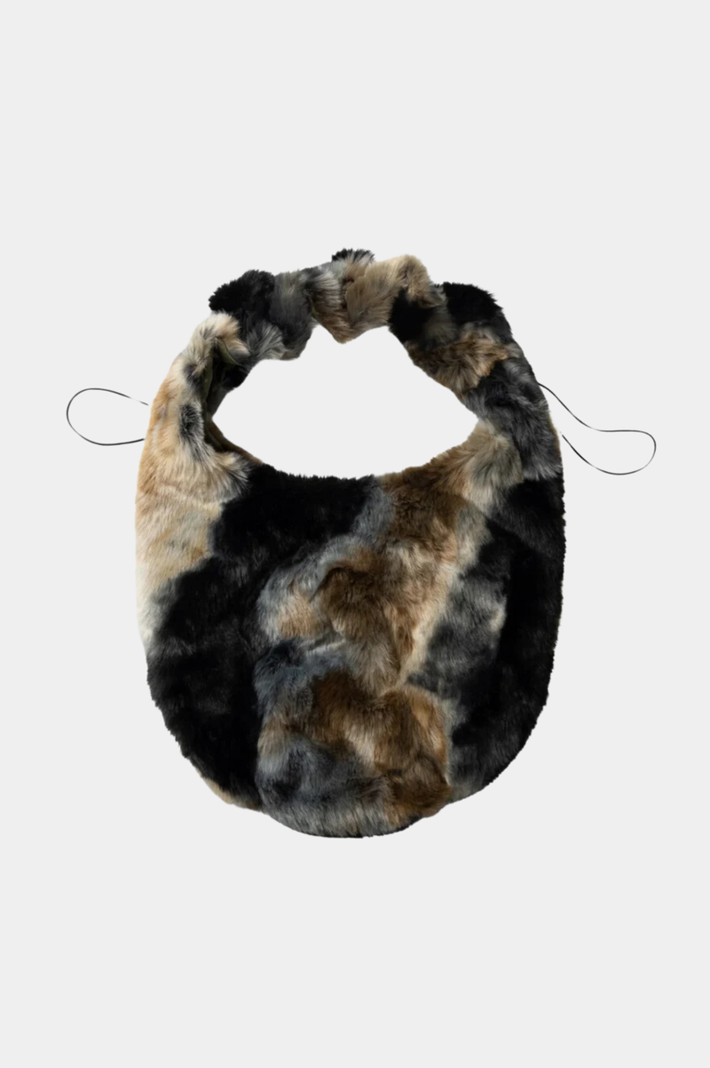 FUR/NYLON REVERSIBLE CAVE BAG