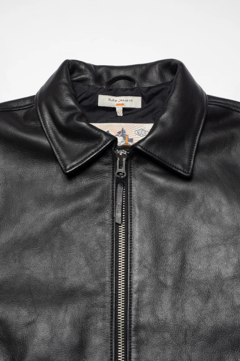 EDDY RIDER LEATHER JACKET BLACK