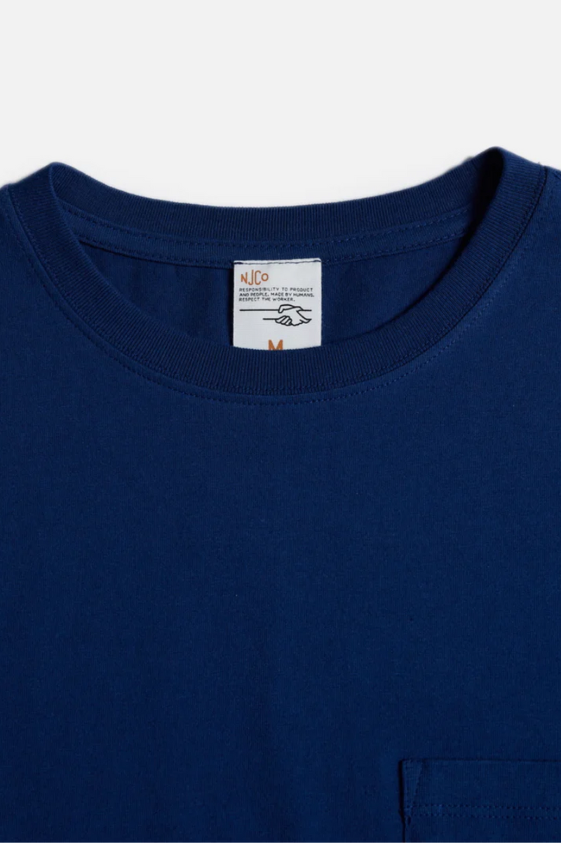 LEFFE POCKET TEE FRENCH BLUE