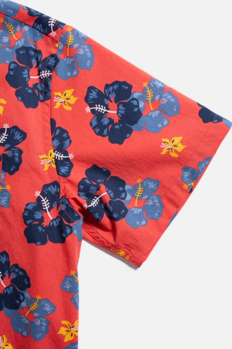 ARTHUR FLOWER HAWAII SHIRT RED