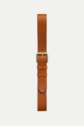 PEDERSSON LEATHER BELT TOFFEE BROWN