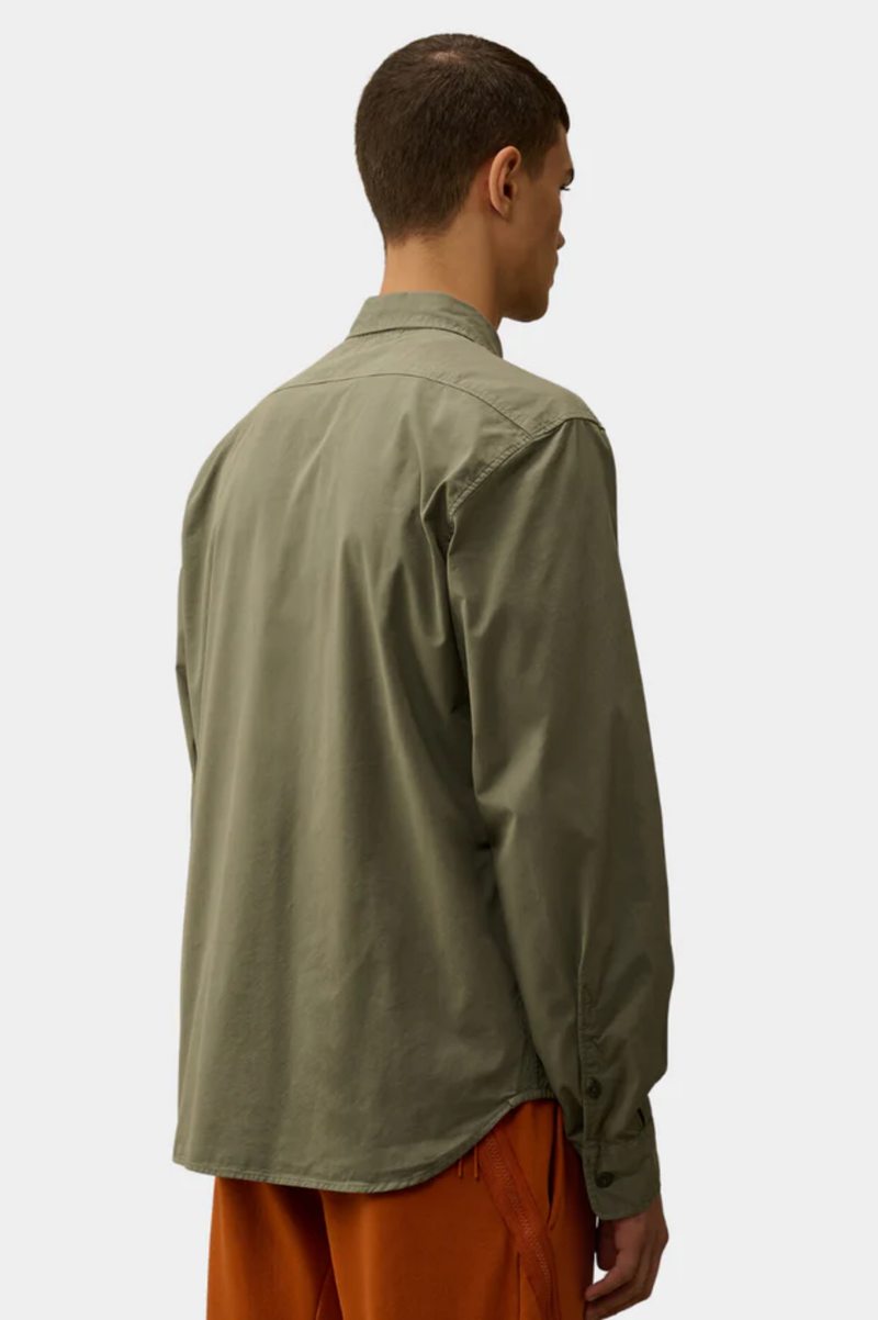 ORGANIC GABARDINE BUTTONED LENS SHIRT