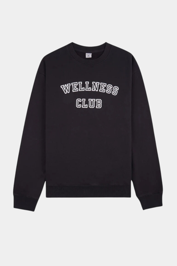 WELLNESS CLUB FLOCKED CREWNECK