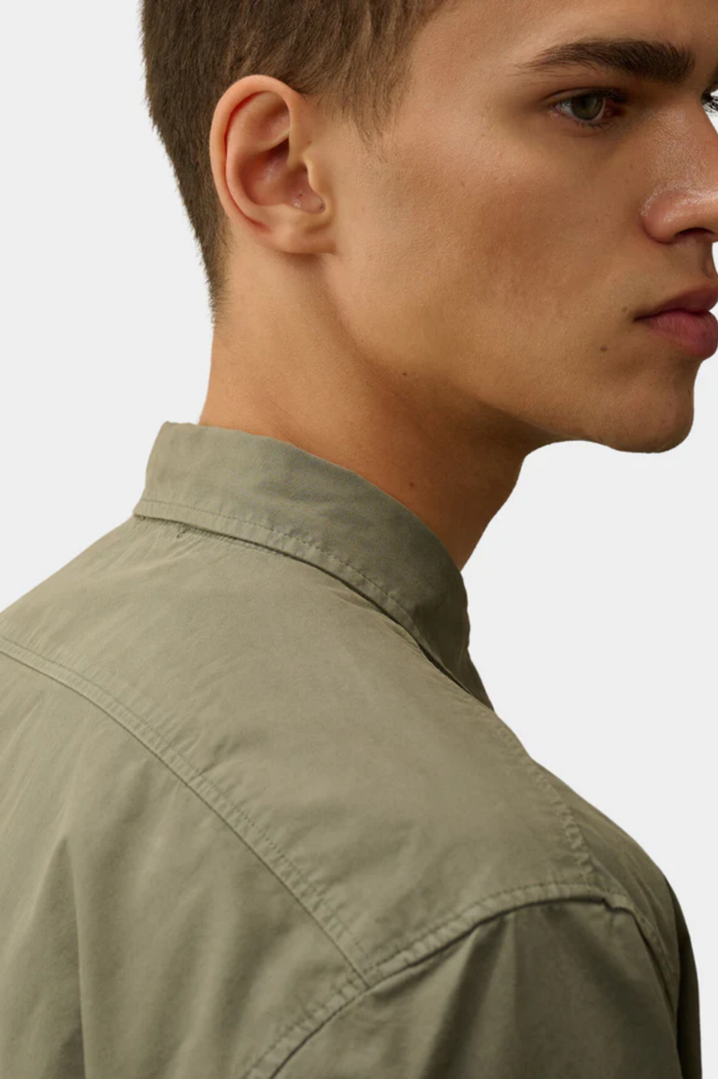 ORGANIC GABARDINE BUTTONED LENS SHIRT