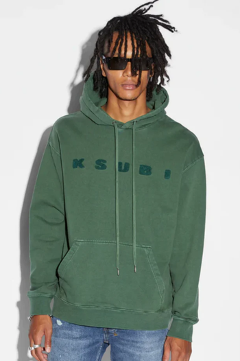 BLOCKED BIGGIE HOODIE EMERALD