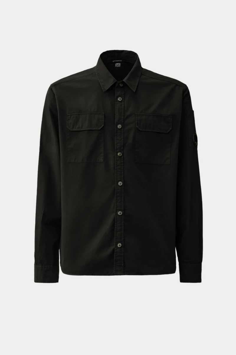 ORGANIC GABARDINE BUTTONED LENS SHIRT