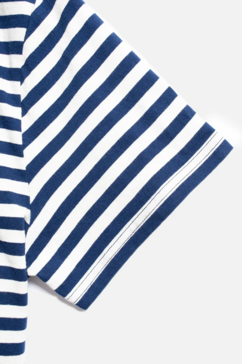 LEIF BRETON STRIPE T-SHIRT OFFWHITE/BLUE