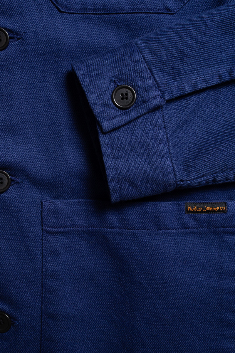 BARNEY WORKER JACKET MID BLUE