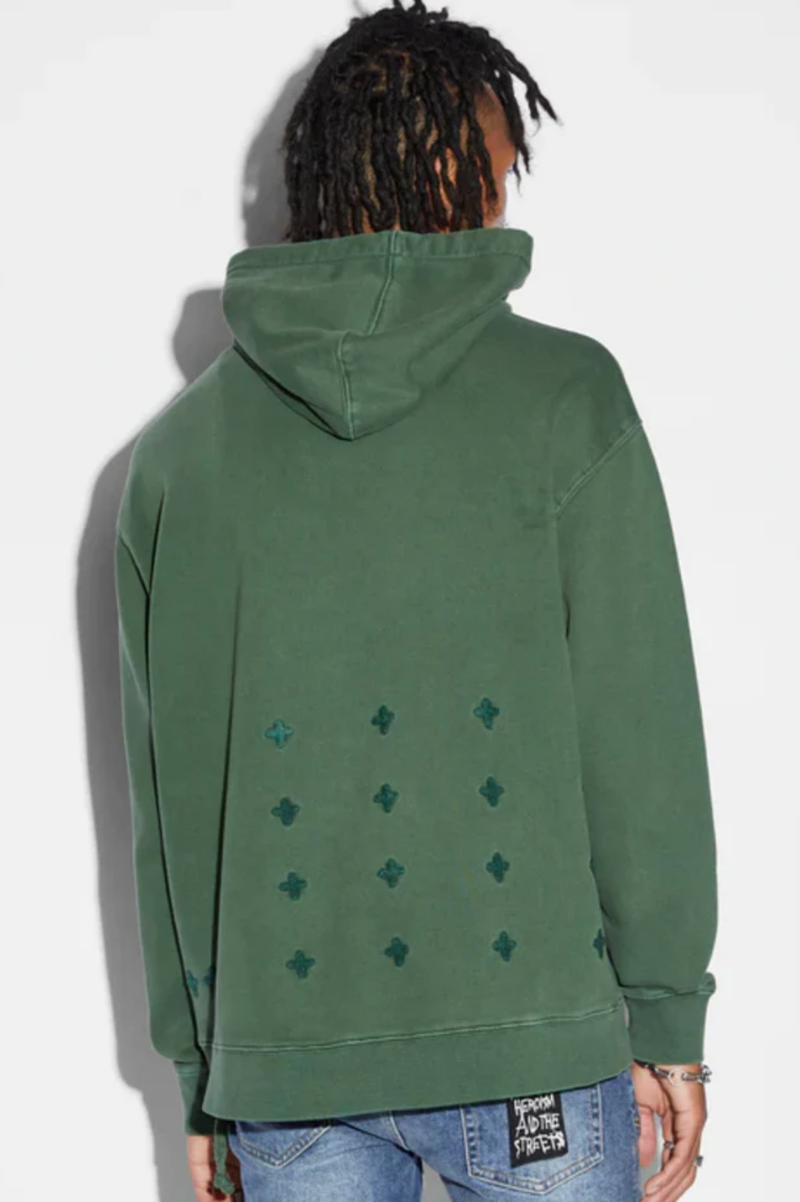 BLOCKED BIGGIE HOODIE EMERALD