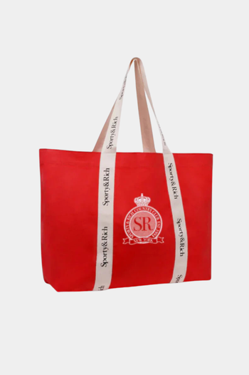 ROYAL CLUB TOTE BAG BRIGHT RED/WHITE