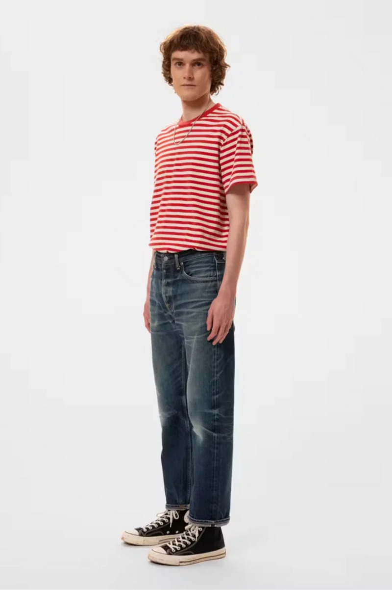 LEFFE BRETON STRIPE TEE OFFWHITE/RED