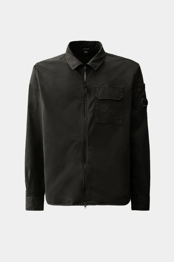 ORGANIC GABARDINE ZIPPED OVERSHIRT