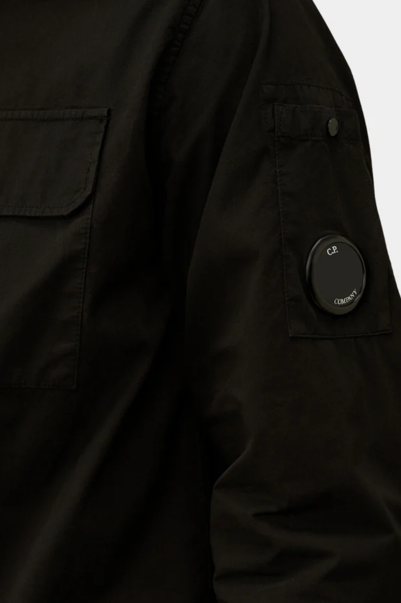 ORGANIC GABARDINE ZIPPED OVERSHIRT