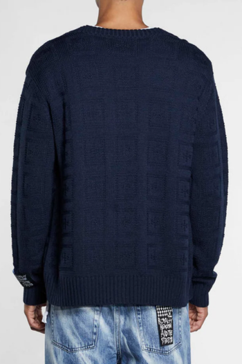 CROSS OUT CARDIGAN NAVY