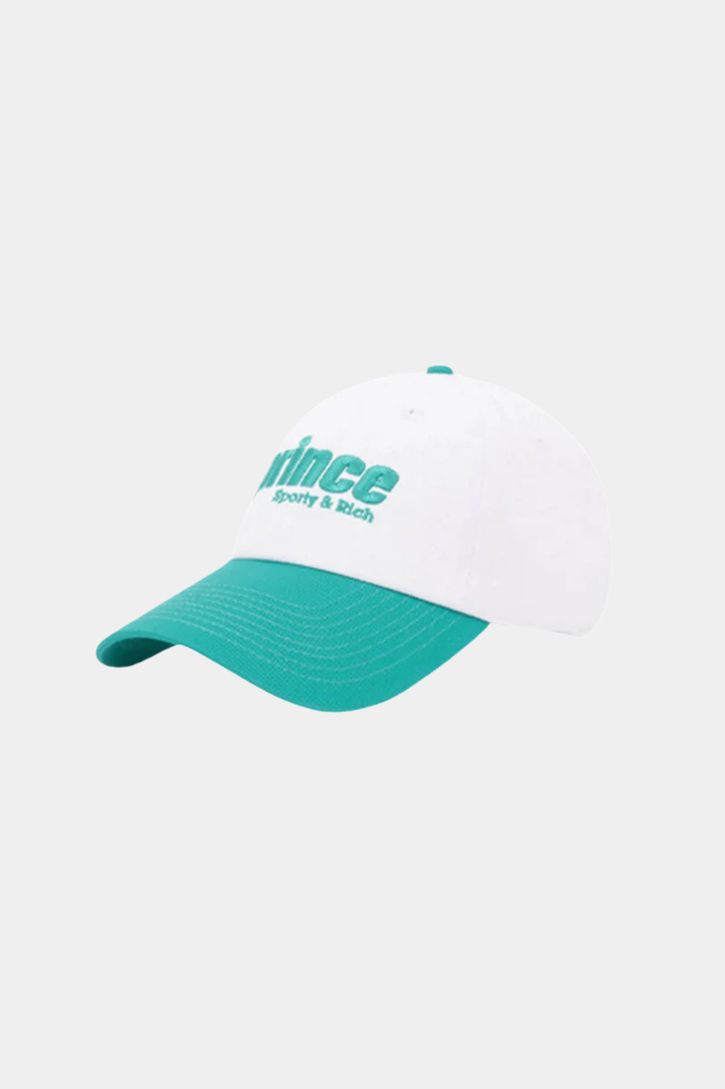 PRINCE SPORTY EMBROIDERED HAT WHITE CLEAN MINT