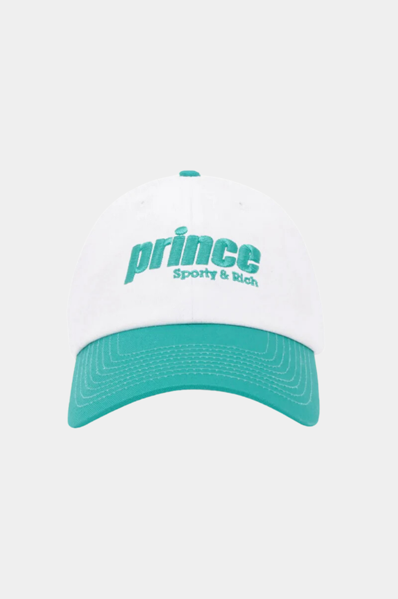 PRINCE SPORTY EMBROIDERED HAT WHITE CLEAN MINT