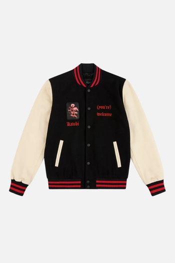 ICONS LETTERMAN JACKET BLACK