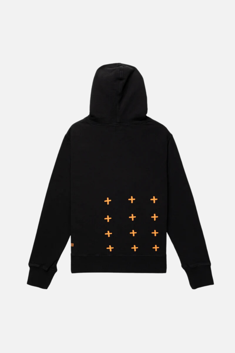 FAKE KASH  HOODIE BLACK ORANGE