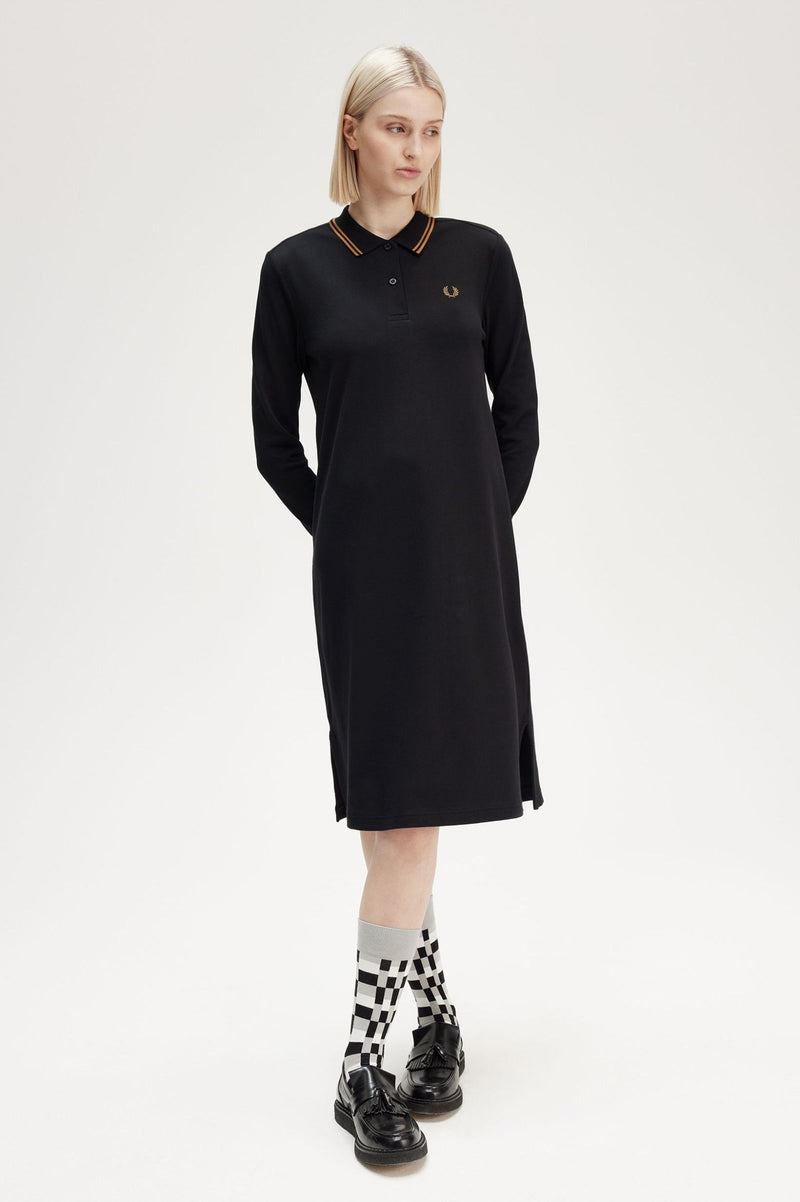 THE LS FRED PERRY SHIRT DRESS