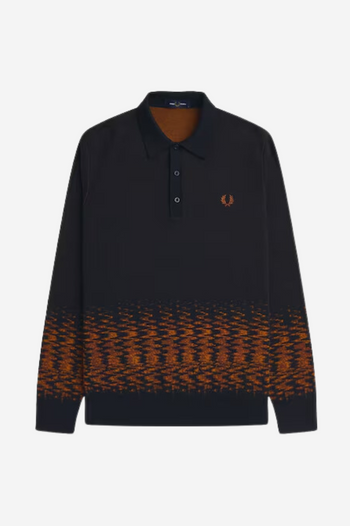 WAVE GRAPHIC KNITTED SHIRT