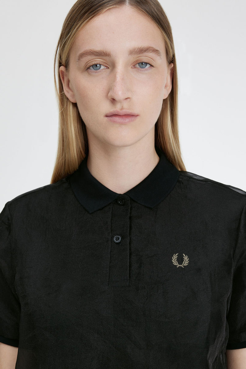 SHEER OVERLAY FRED PERRY SHIRT