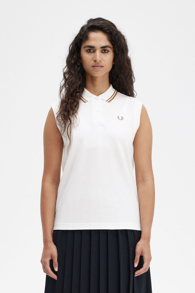 SLEEVELESS FRED PERRY SHIRT