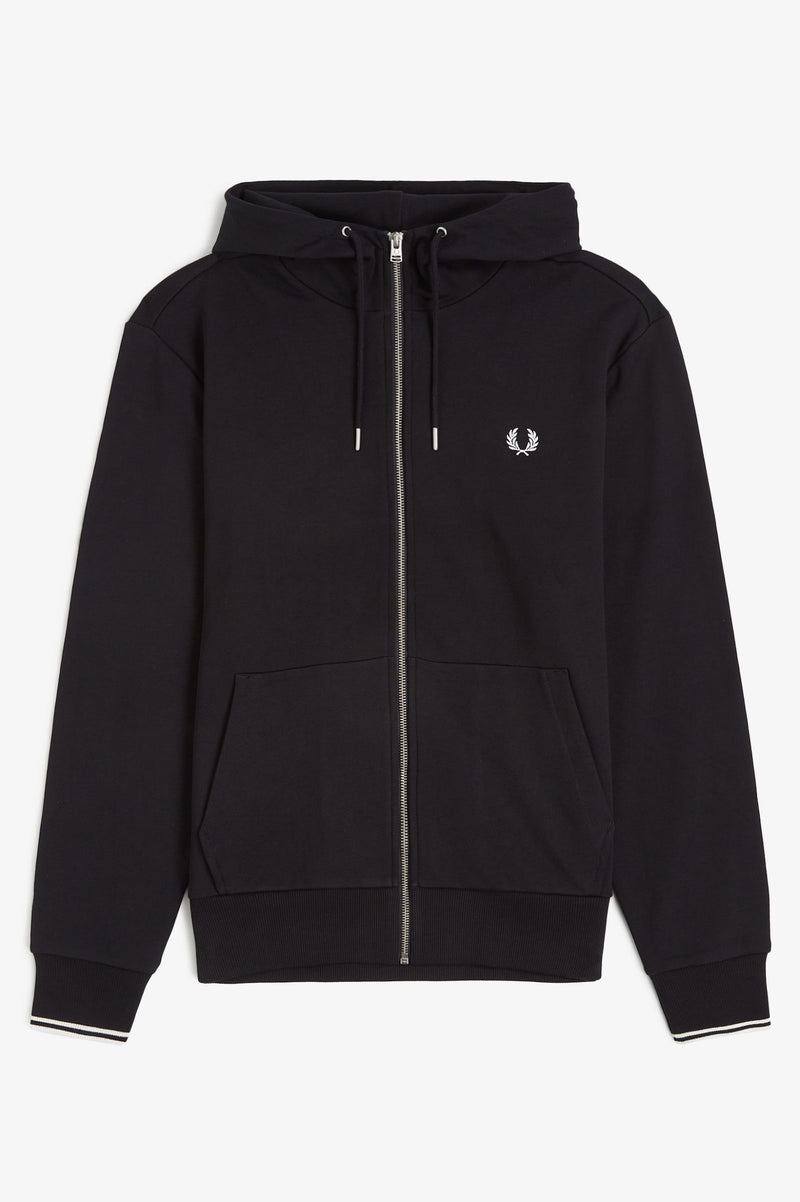 HOODED ZIP THROUGH SWEATSHIRT