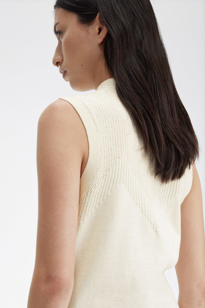 POINTELLE DETAIL KNITTED TOP