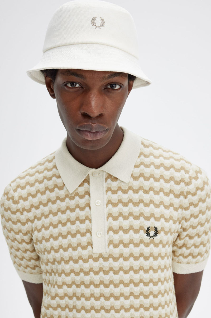 BOUCLE JACQUARD KNITTED SHIRT