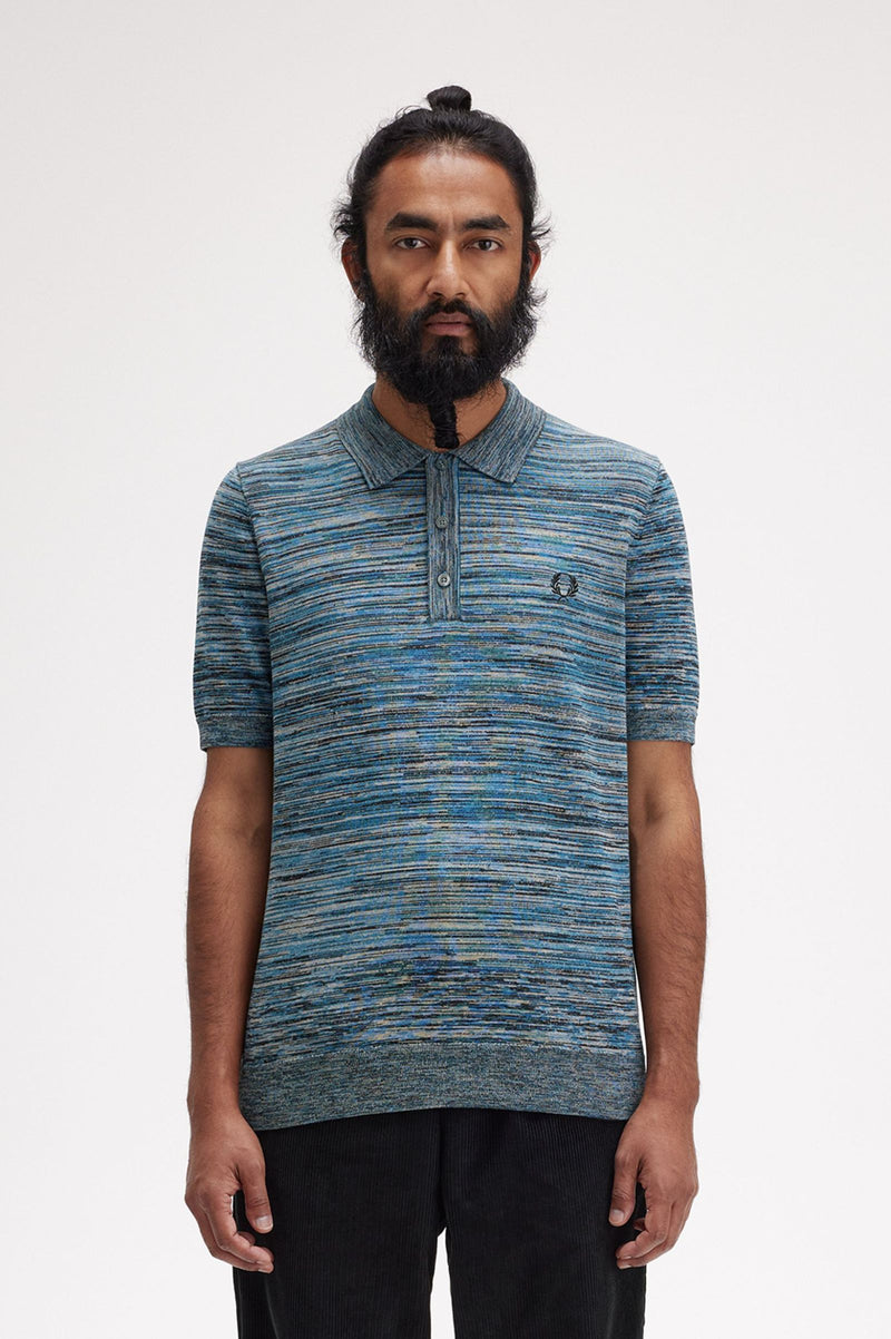 SPACE DYE KNITTED SHIRT