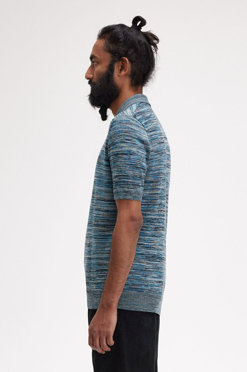 SPACE DYE KNITTED SHIRT