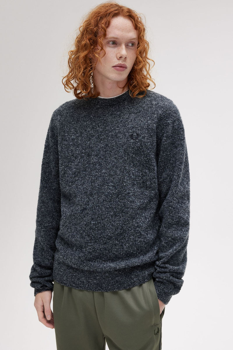 BOUCLE CREW NECK JUMPER