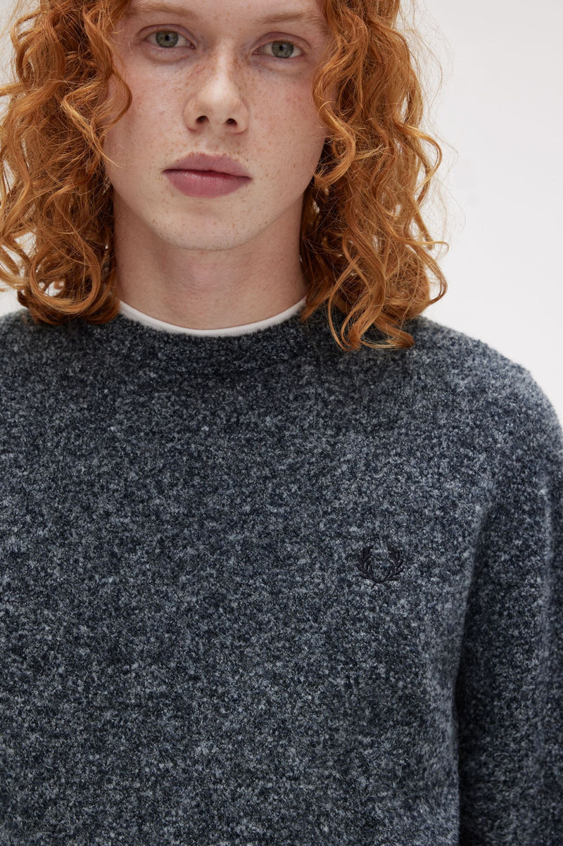 BOUCLE CREW NECK JUMPER