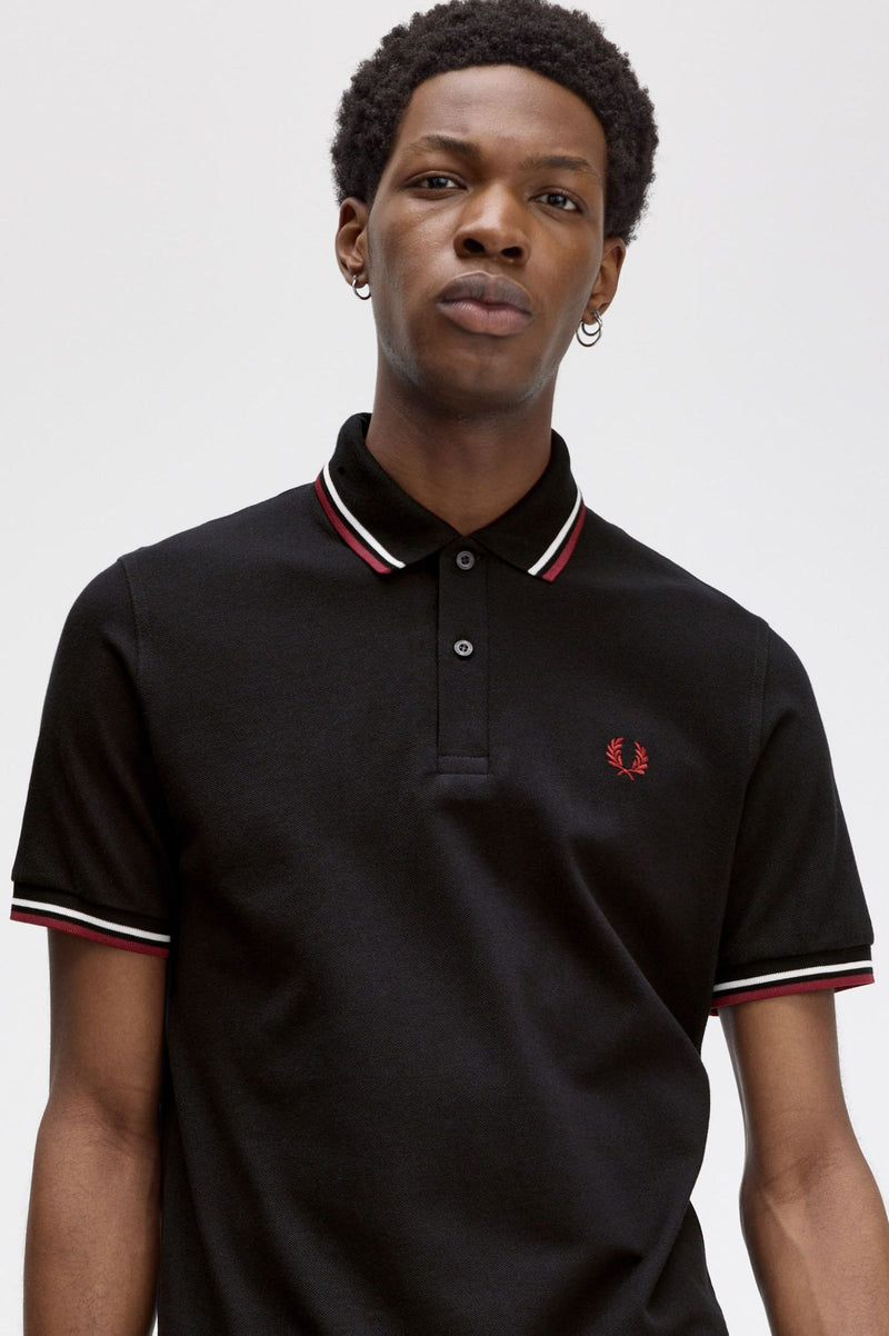 TWIN TIPPED FRED PERRY SHIRT