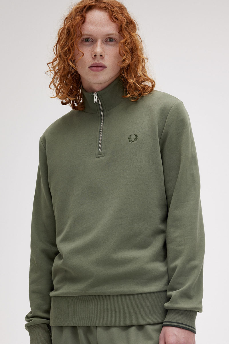 HALF ZIP SWEATSHIRT