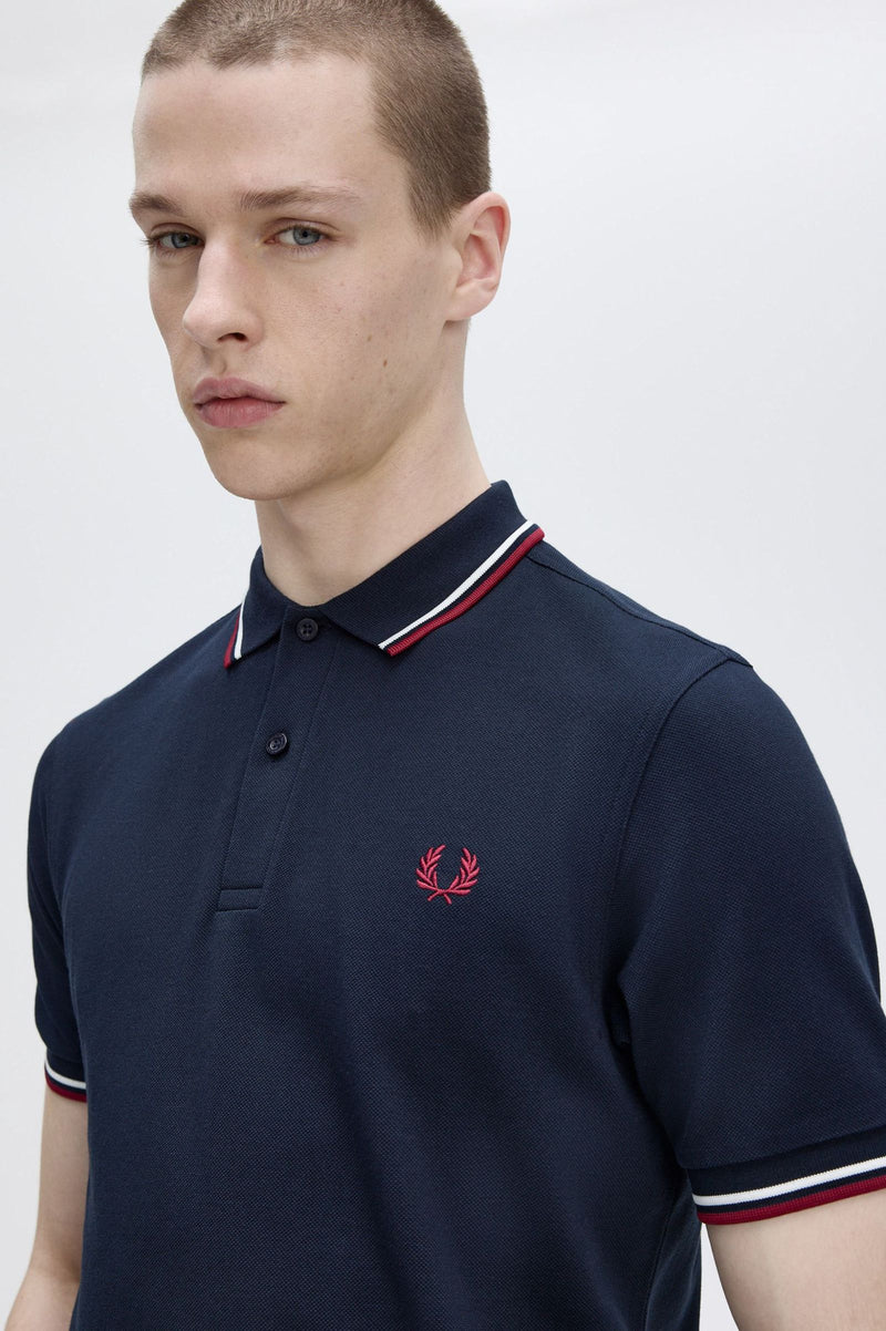 TWIN TIPPED FRED PERRY SHIRT