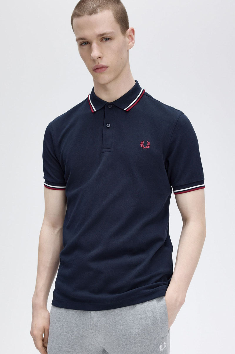 TWIN TIPPED FRED PERRY SHIRT