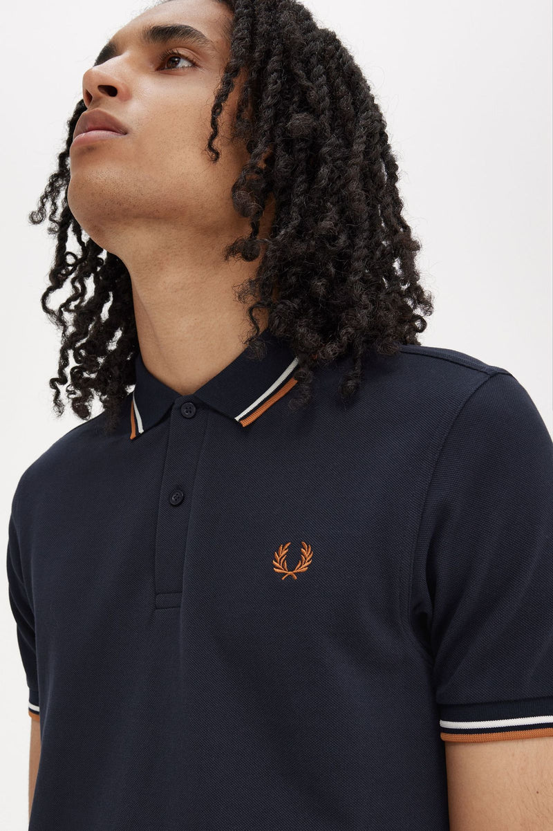 TWIN TIPPED FRED PERRY SHIRT