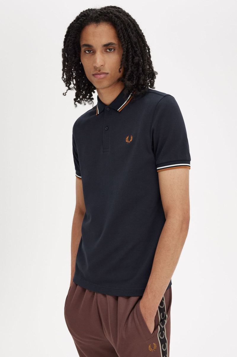 TWIN TIPPED FRED PERRY SHIRT