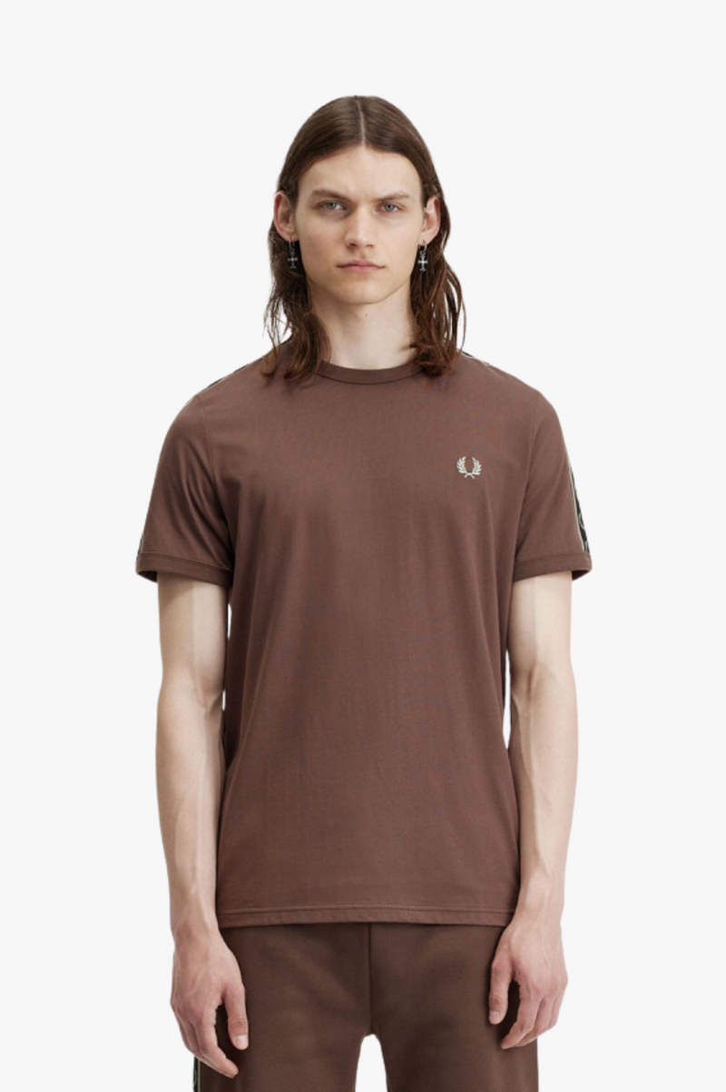 CONTRAST TAPE RINGER T-SHIRT