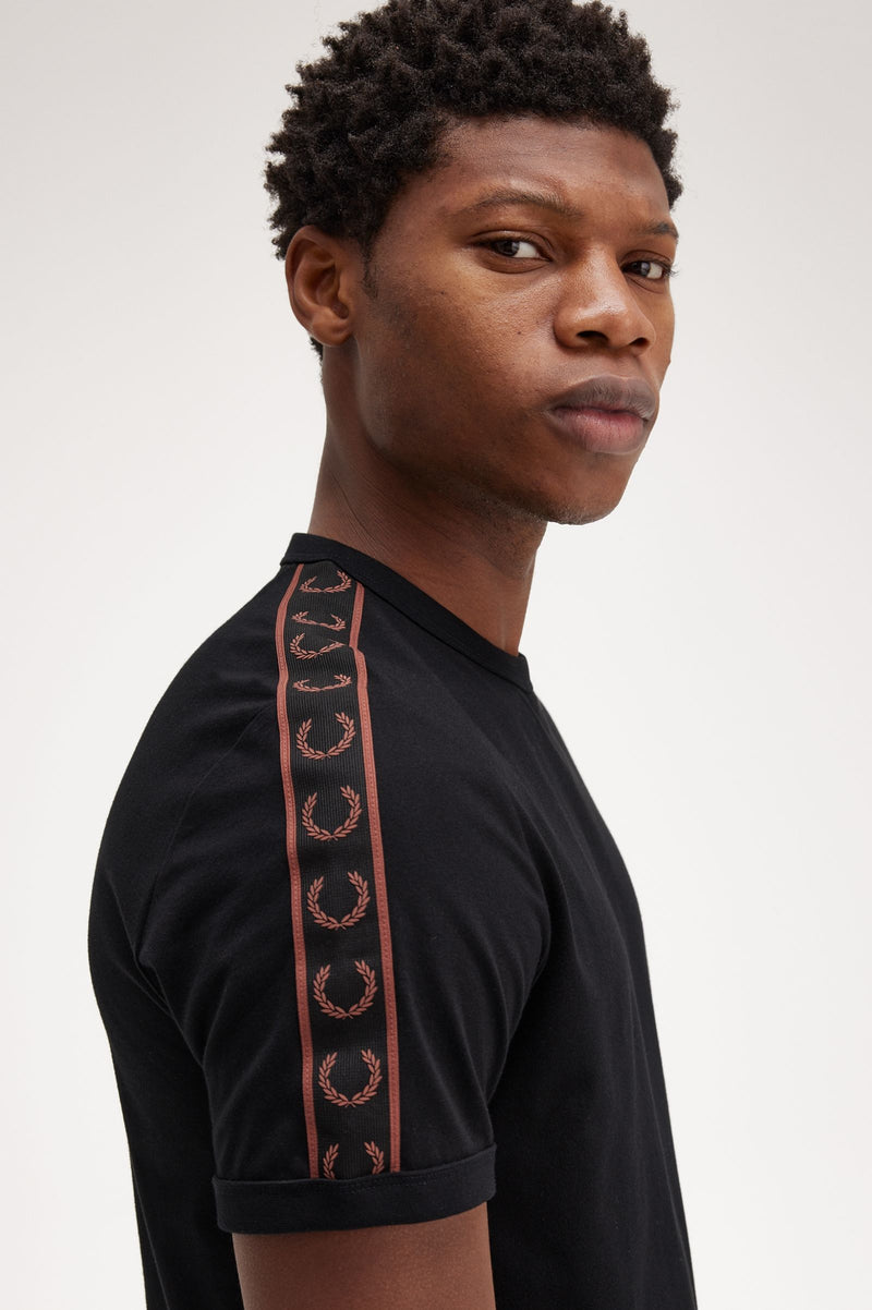 CONTRAST TAPE RINGER T-SHIRT