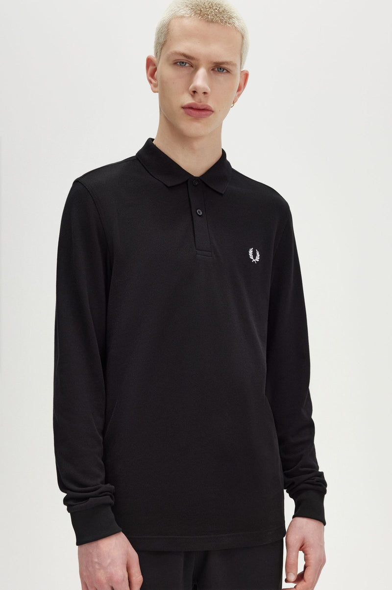 LS PLAIN FRED PERRY SHIRT