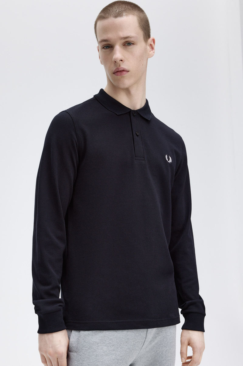 LS PLAIN FRED PERRY SHIRT