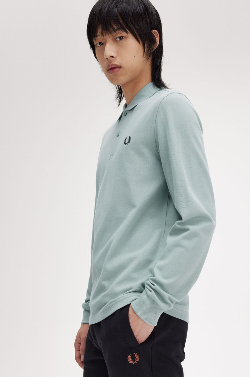 LS PLAIN FRED PERRY SHIRT