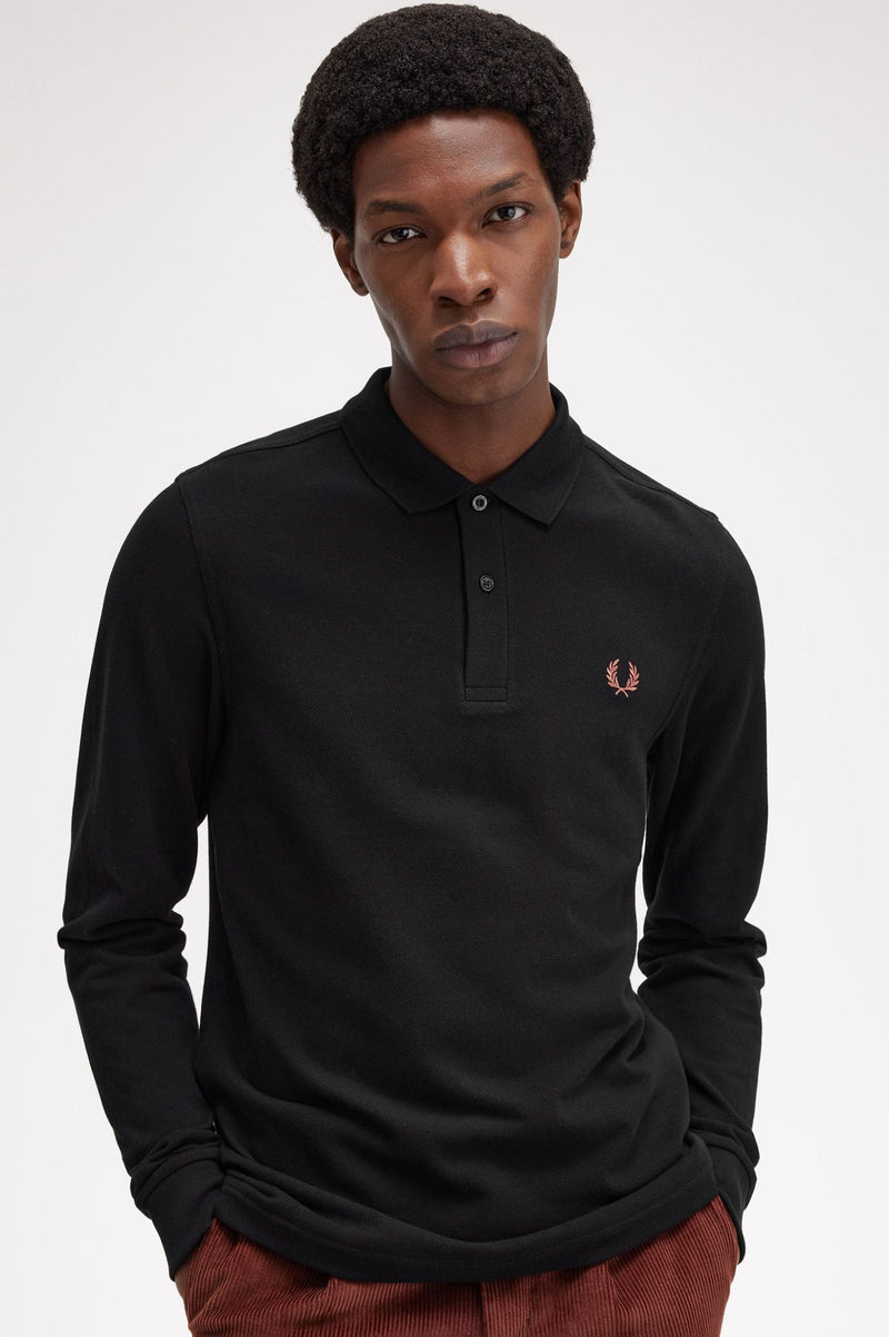 LS PLAIN FRED PERRY SHIRT