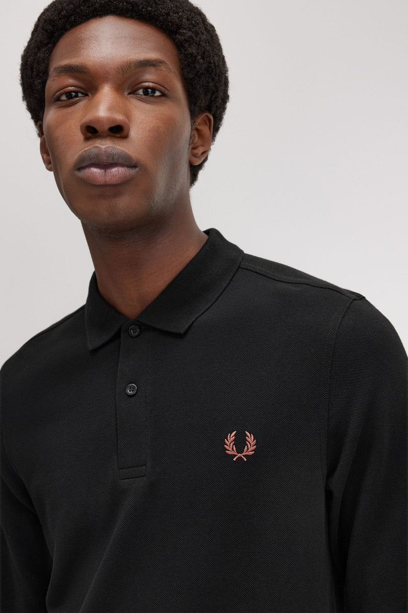 LS PLAIN FRED PERRY SHIRT