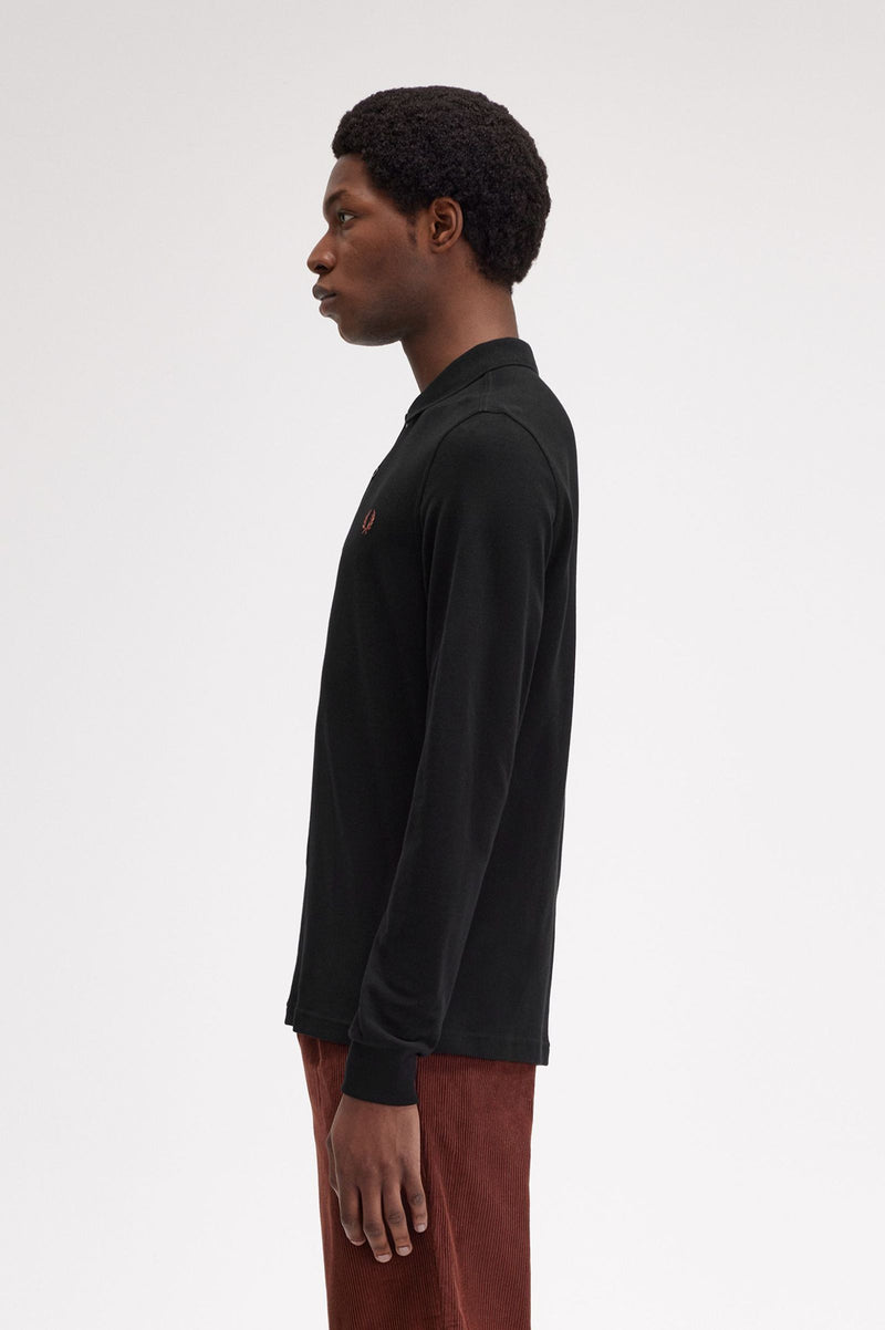 LS PLAIN FRED PERRY SHIRT