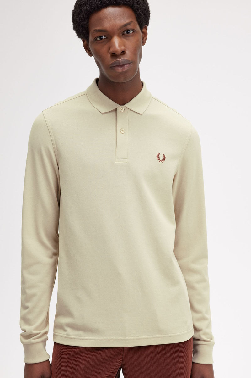 LS PLAIN FRED PERRY SHIRT