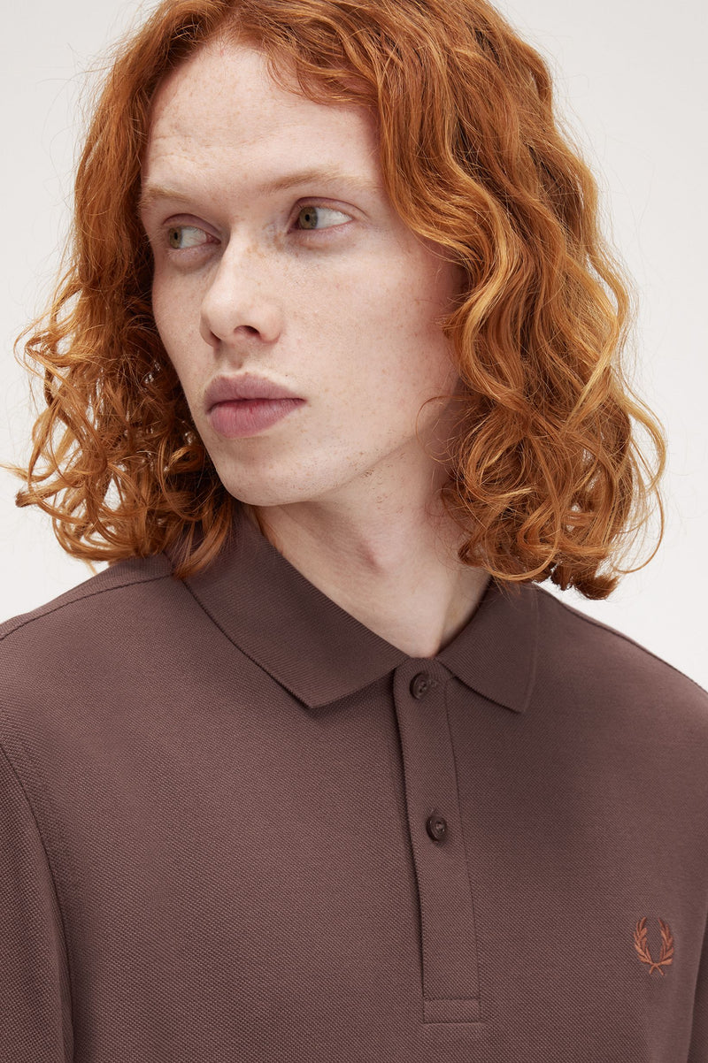 LS PLAIN FRED PERRY SHIRT